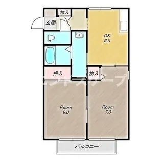 メゾン・ド・カメリア【201号室】の間取り