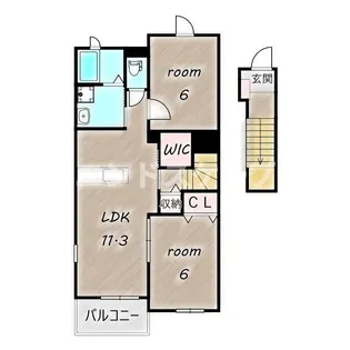 カファーラG【2階】の間取り