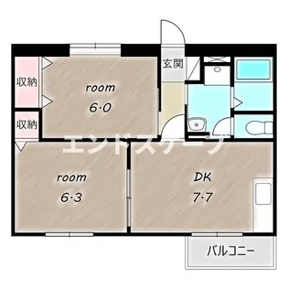 エトワール畔見 C【2階】の間取り