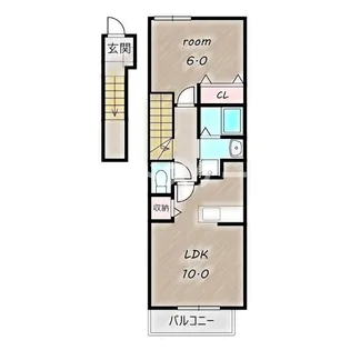 ガーデンハウスKT【2階】の間取り