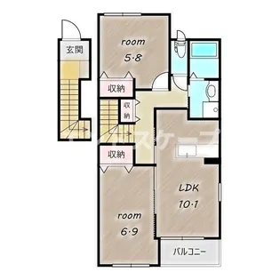 エスポワール A【2階】の間取り