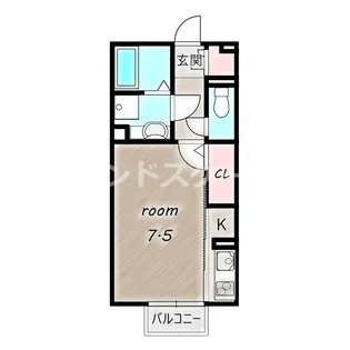 カーサHAKODA【2階】の間取り