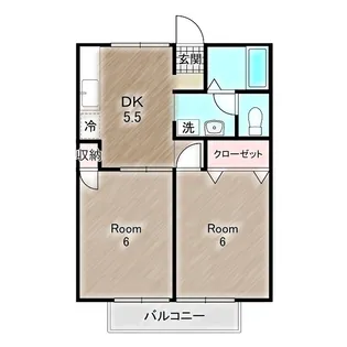 サンハイツ【2階】の間取り