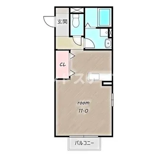 ルミエール和田橋【101号室】の間取り