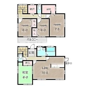 群馬県高崎市双葉町【一戸建】の間取り