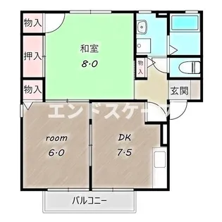 スリーゼ D【2階】の間取り