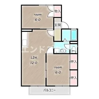 ヴィラ・ウィロー Ⅱ【1階】の間取り