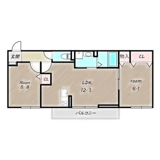 D-ROOM江木【2階】の間取り