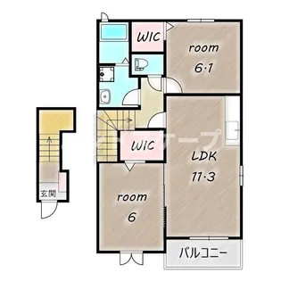 穂積Ⅱ【2階】の間取り