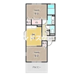 セジュール Ⅲ【2階】の間取り