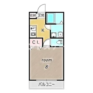 MIKIハイツⅡ D【5号室】の間取り