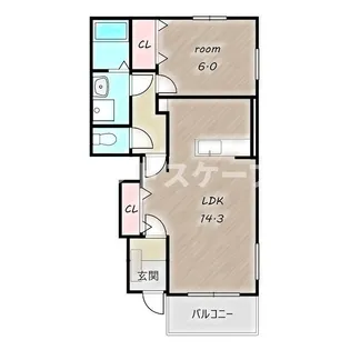 TakasakiTottosⅡ【1階】の間取り