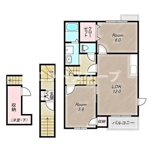 パイン ヴィレッジA【2階】の間取り