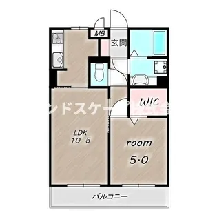 1LDKの間取り画像