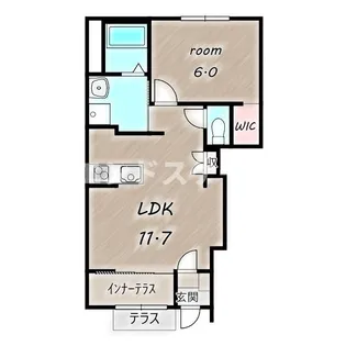 仮)朝倉町アパート新築工事【1階】の間取り