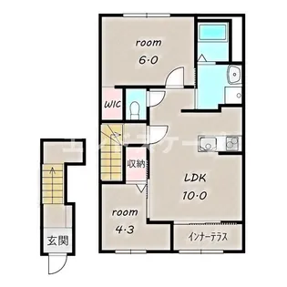 仮)朝倉町アパート新築工事【2階】の間取り