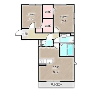 シュシュポルト【1階】の間取り