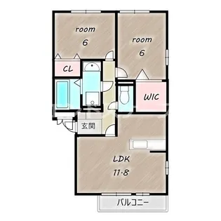 リバーサイド・K【3階】の間取り