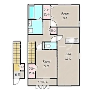 ルビー C【2階】の間取り