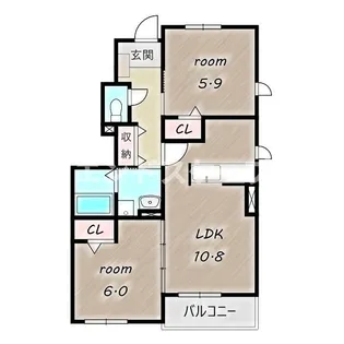 サン フェリーチェ Ⅰ【1階】の間取り