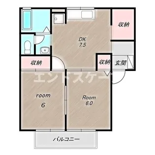 メゾン・ド・スリジエ B【1階】の間取り
