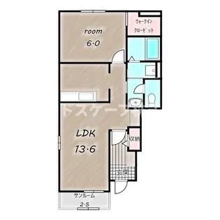 アルフォート ネオ B【1階】の間取り