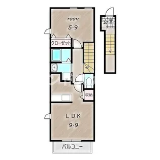 デフィー・ホワイト【2階】の間取り