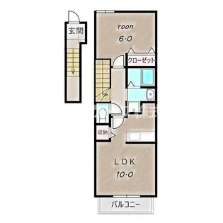 プラシード TAKA【2階】の間取り