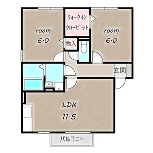メゾンベール A【2階】の間取り