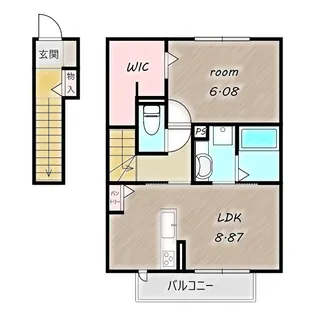 セプトガーデン井野町【2階】の間取り