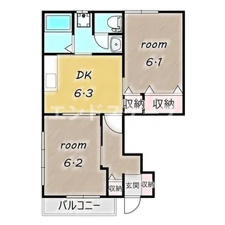 サンパティーク【1階】の間取り