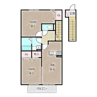 サンモール A【2階】の間取り