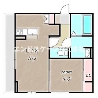 D-ROOM羅漢町【1階】の間取り