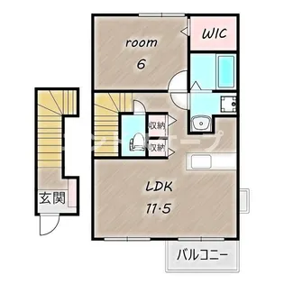 エレガンテカーサ【2階】の間取り