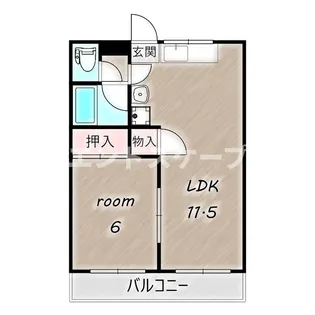 コミューン岩嶋 A【2階】の間取り