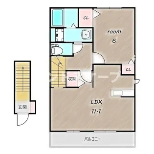 アルコンⅠ【2階】の間取り