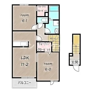 HAYABUSA【2階】の間取り