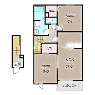 シャインメモリー Ⅰ【2階】の間取り