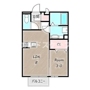 セピアコート【1階】の間取り