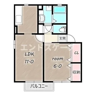 パークサイド21 A【2階】の間取り