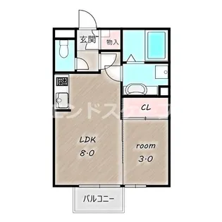 ヴィラージュレヨン A【2階】の間取り