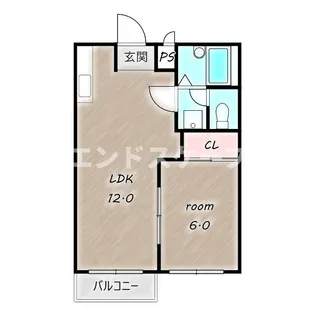 メゾンユキエ【1階】の間取り