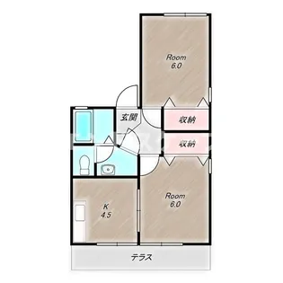 グラシアA【101号室】の間取り