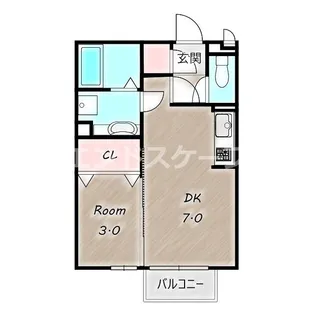 ISHIKAWA HILLS Ⅶ【1階】の間取り