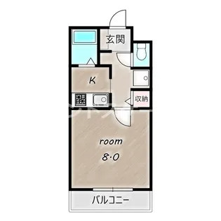 ラ・フレイズII【2階】の間取り