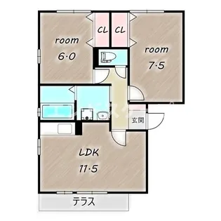 リビングタウン双葉 B【1階】の間取り