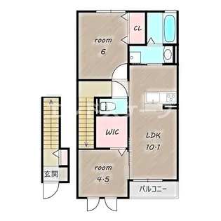 ヴァンヴェール【2階】の間取り