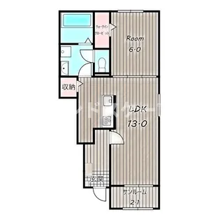 カーサグレイス【1階】の間取り