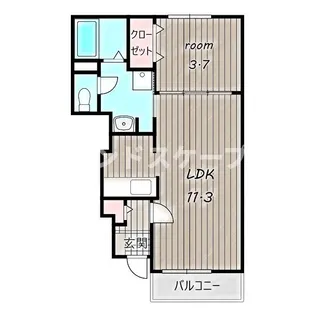 グランメゾン 東高崎Ⅰ【1階】の間取り