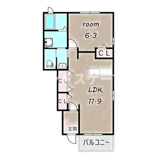 メリディオⅠ【1階】の間取り